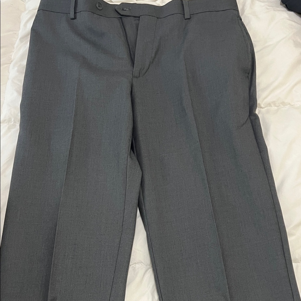 Pronto Uomo Gray Men's Dress Pants size 33x32 lightweight summer suit pants